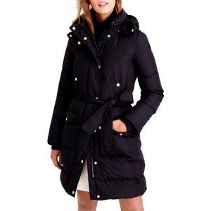 J. Crew Black Mercantile Puffer Coat Jacket Large